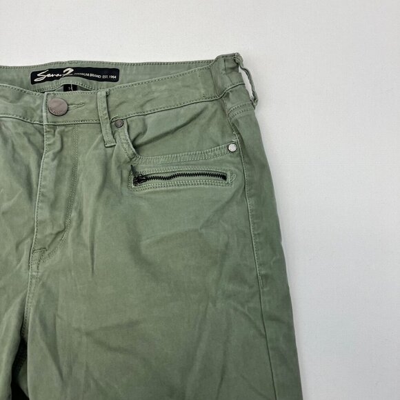 Seven7 Olive Skinny Pants - Picture 2 of 8